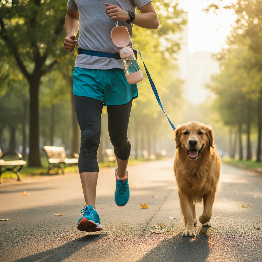 PawBottle Duo during jog